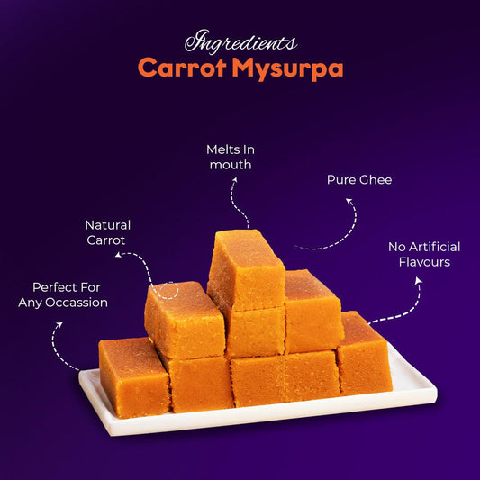 Premium Carrot Mysore Pak - Sweet16