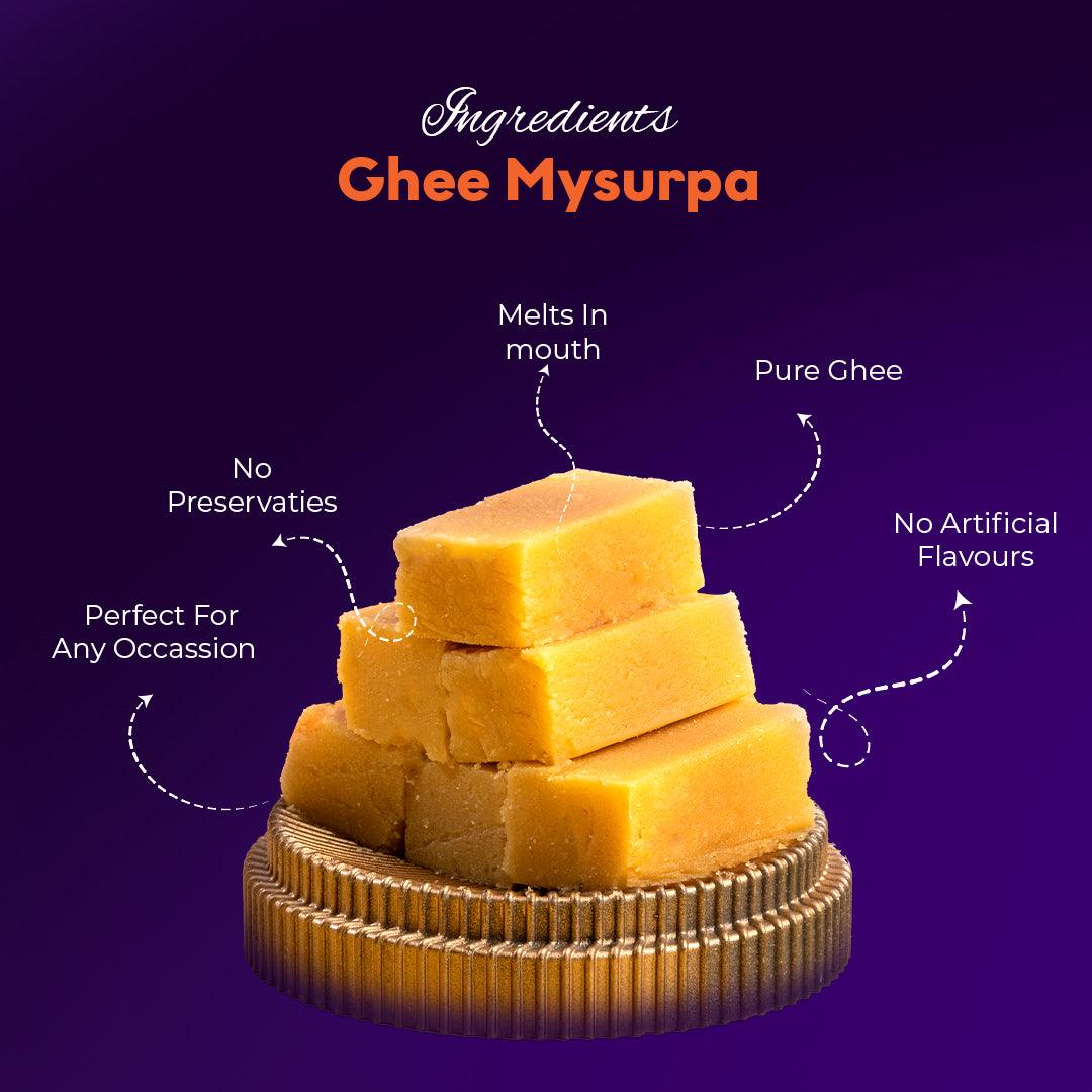 Premium Ghee Mysore Pak - Sweet16