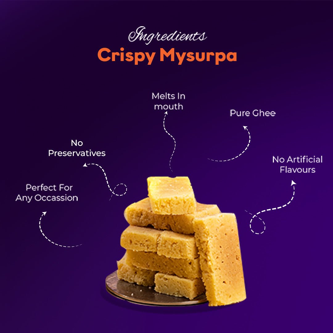 2 Kg Premium Crispy Mysorepak - Sweet16