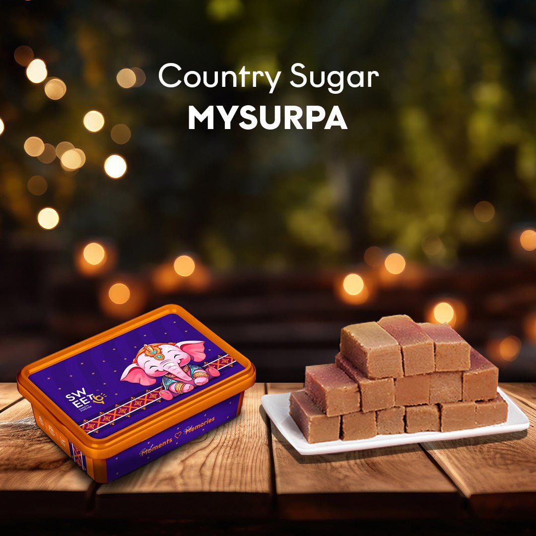 2 Kg Premium Nattu Sarkarai Mysorepa - Sweet16