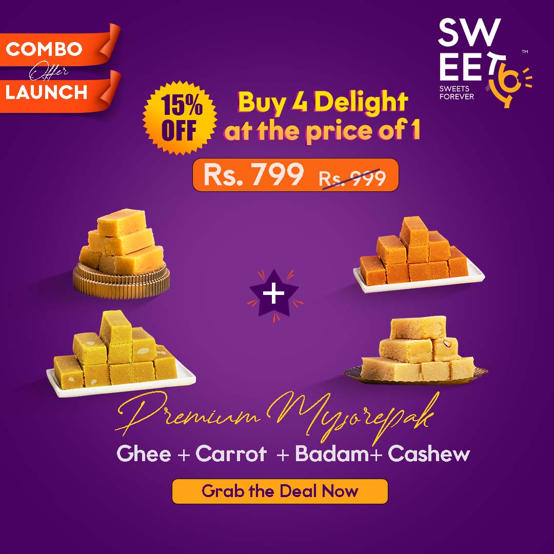 Ghee + Carrot + Badam + Cashew - Sweet16