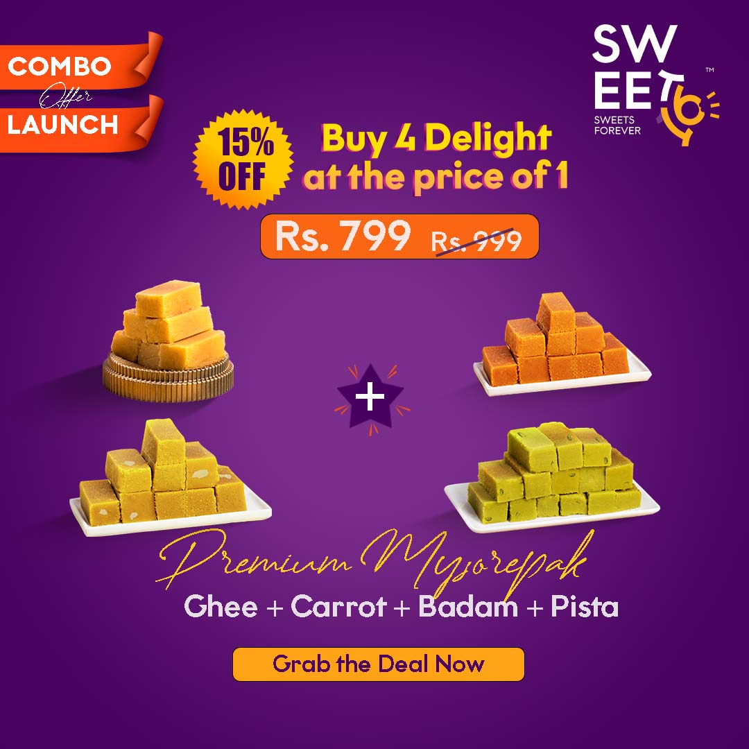 Ghee + Carrot + Badam + Pista - Sweet16