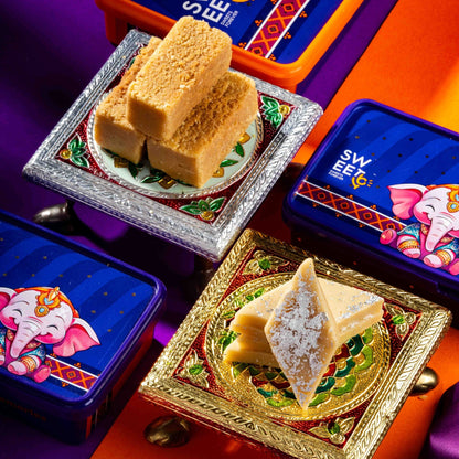 Premium Kaju Katli & Premium Cashew Mysorepak - Sweet16