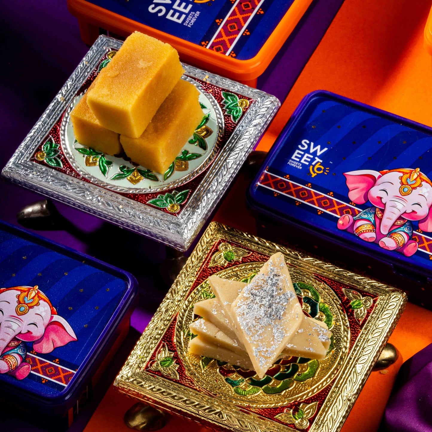 Premium Kaju Katli & Premium Ghee Mysorepak - Sweet16